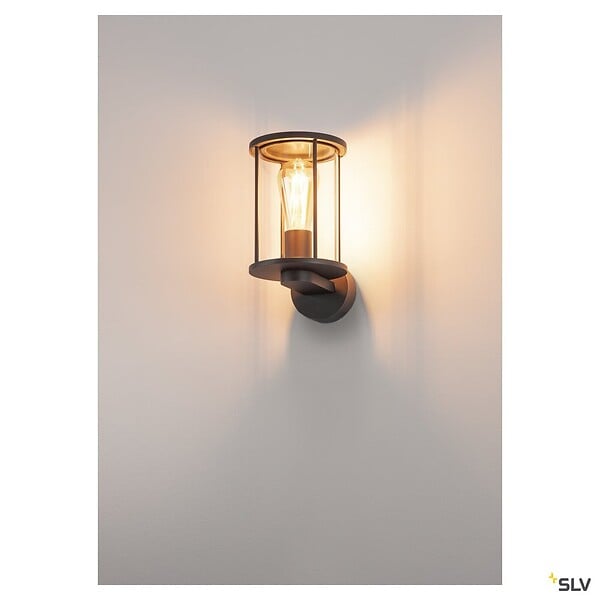 SLV - Applique extérieure SLV PHOTONIA, anthracite, E27, 60W max, IP55 - large