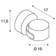 SLV - Applique et plafonnier extérieur SLV SITRA 360, anthracite, GX53/TCR-TSE, 9W max, IP44 - vignette