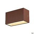 SLV - Applique extérieure SLV SITRA CUBE Up/Down rouille avec LED intégrée - Taille M - 20 cm - vignette