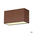 SLV - Applique extérieure SLV SITRA CUBE Up/Down rouille avec LED intégrée - Taille M - 20 cm - vignette