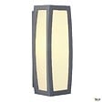 SLV - Applique extérieure SLV MERIDIAN BOX, diffuseur opalescent/anthracite, E27, 25W max, IP54 - vignette
