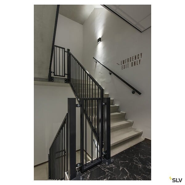 SLV - Applique extérieure SLV BIG QUAD UP/DOWN, anthracite avec LED intégrée, 8,2W, 3000K, IP54 - large
