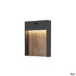 SLV - Applique extérieure SLV FLATT SENSOR, anthracite/imoitation bois, LED, 16W, détecteur de mouvements - vignette
