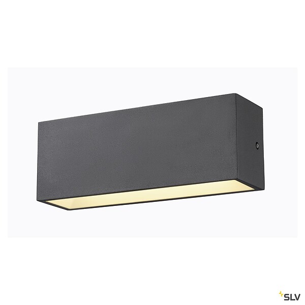 SLV - Applique extérieure SLV SITRA CUBE Up/Down anthracite avec LED intégrée - Taille L - 30 cm - large