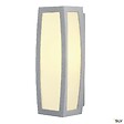 SLV - Applique extérieure SLV MERIDIAN BOX, diffuseur opalescent/gris, E27, 25W max, IP54 - vignette