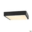 SLV - Applique et plafonnier extérieur carré SLV AINOS, anthracite, LED, 18W, 3000K/4000K, IP65, détecteur de mouvement - vignette