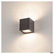 SLV - Applique extérieure SLV SITRA CUB, anthracite, GX53/TCR-TSE, 2x 9W max, IP44 - vignette