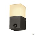 SLV - Applique extérieure SLV GRAFIT carré, anthracite, E27, 11W max, IP44, détecteur de mouvements - vignette