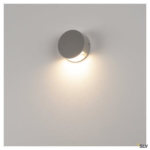 SLV - Applique extérieure SLV PEMA®, gris, avec LED intégré, 4,7W, 3000K, IP44 - large