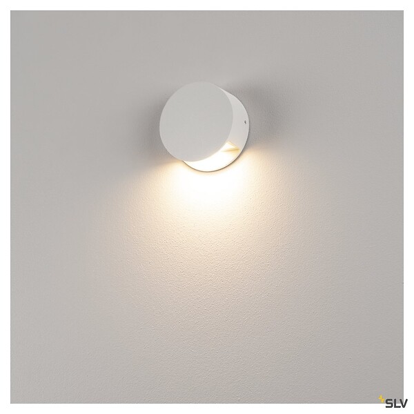 SLV - Applique extérieure SLV PEMA®, blanc, avec LED intégré, 4,7W, 3000K, IP44 - large
