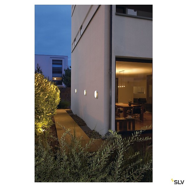 SLV - Applique et plafonnier extérieur TERANG 200, anthracite, avec LED intégrée, 11W, 3000K, IP44 - large