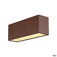 SLV - Applique extérieure SLV SITRA CUBE Up/Down rouille avec LED intégrée - Taille L - 30 cm - vignette