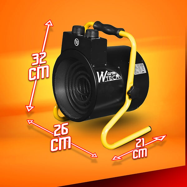 WARM TECH - Chauffage d atelier 3000W avec thermostat WarmTech - large