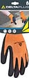 DELTA PLUS - Gants polyvalence polyester - Mousse latex - Orange taille 9 - vignette