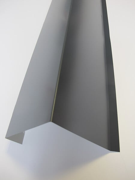 ONDOMETAL - Rive sur mur - Acier galvanisé 1045 - Gris - 210cm - large