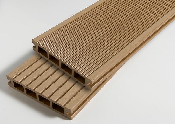 XYLTECH - Lame de terrasse composite Teck - L.240xl.14xEp.2,5cm - large