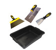 Lot plaquiste - auge 10L + 2 couteaux + platoir - 4 pièces - vignette