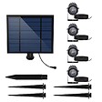 LUMISKY - 4 Spots solaires connectés ROUNDY Blanc 200LM - vignette