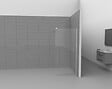 KINDFORD - Paroi de douche à l'italienne - Verre - Transparent - 6mm - 90x190cm - vignette
