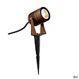 SLV - Projecteur extérieur, rouille, SLV LED SPIKE avec LED intégrée, 6W, 3000K, IP55 - vignette