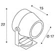 SLV - Projecteur extérieur gris foncé SLV FLAC BEAM® LED, 27W, 3000K, IP65 - vignette
