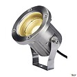 SLV - Projecteur extérieur, inox brossé SLV NAUTILUS 10 SPOT avec LED intégrée, 9W, 3000K, IP55, inox 316 - vignette