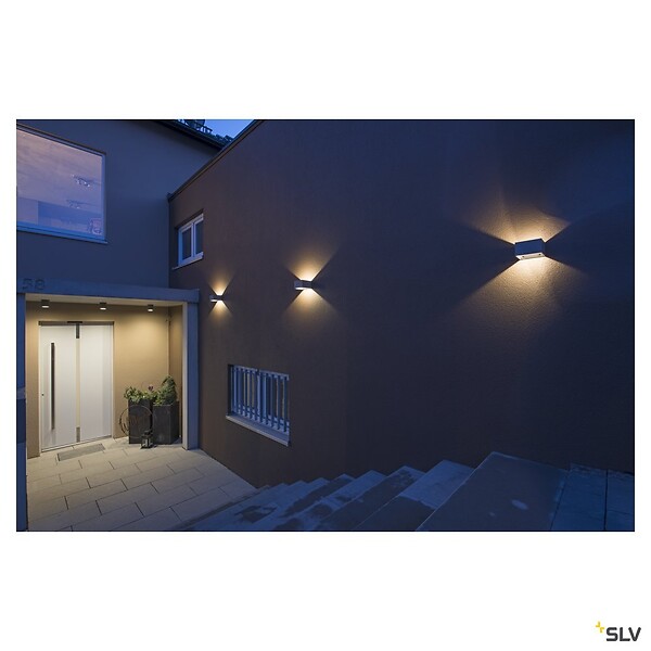 SLV - Plafonnier extérieur SLV SITRA, anthracite, GX53/TCR-TSE, 9W max, IP44 - large