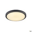 SLV - Applique et plafonnier extérieur rond SLV AINOS, anthracite, LED, 22W, 3000K, IP44, détecteur de mouvements - vignette