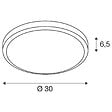 SLV - Applique et plafonnier extérieur AINOS, blanc, avec LED intégrée, 21W, 3000K, IP44 - vignette