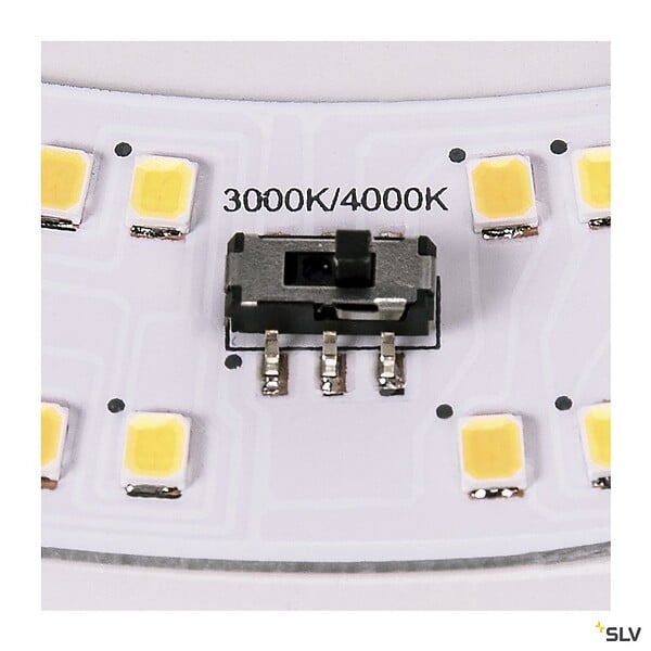 SLV - Applique et plafonnier intérieur rond LIPSY® 40, Drum, blanc, LED - Ø 35 cm - large