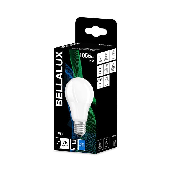 BELLALUX - Ampoule LED - Verre dépoli - Froid - 10W - large
