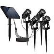 LUMISKY - 4 Spots solaires connectés ROUNDY Blanc 200LM - vignette