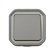LEGRAND - Plexo interrupteur ou va-et-vient - Gris - IP55 - vignette
