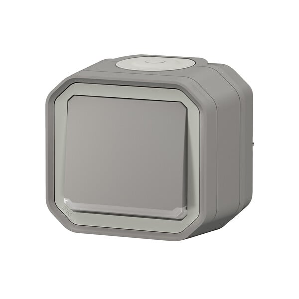 LEGRAND - Interrupteur va-et-vient témoin - Saillie - IP55 - Gris - large