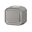 LEGRAND - Plexo poussoir lumineux  - Gris -  saillie - vignette