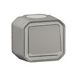 LEGRAND - Plexo poussoir lumineux  - Gris -  saillie - vignette