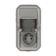 LEGRAND - Plexo prise 2p+t  vertical - - Gris - saillie - vignette