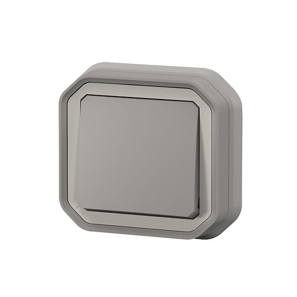 LEGRAND - Interrupteur ou va-et-vient étanche Plexo - Gris - IP55 - large