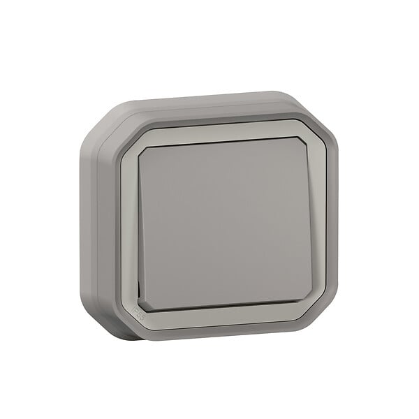 LEGRAND - Interrupteur ou va-et-vient étanche Plexo - Gris - IP55 - large