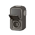 LEGRAND - Prise Plexo va-et-vient 2P+T - Anthracite - IP55 - vignette