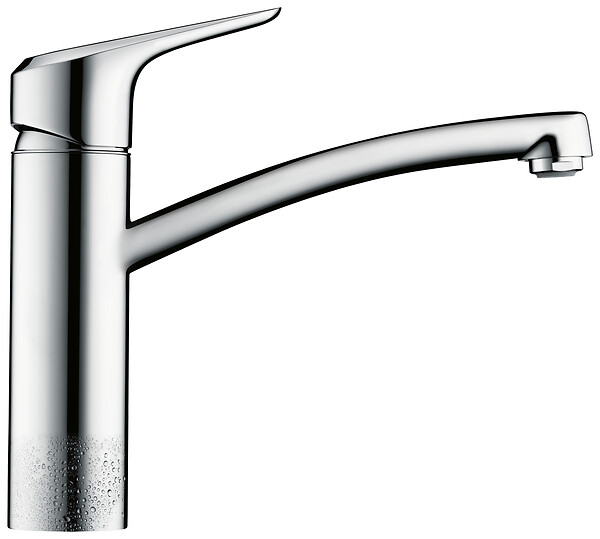 HANSGROHE - Mitigeur évier de cuisine Ecos M - Gris Chrome - large