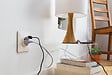 ZENITECH - Prise 2P+T 16A encastrée avec port USB - Blanc - vignette