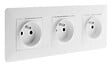 ZENITECH - Triple prise 2P+T 16A précâblée - Artezo - Blanc - 16A - vignette