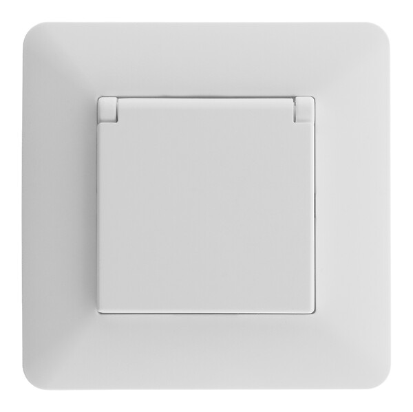 ZENITECH - Prise étanche IP44 2P+T 16A - Artezo Blanc - large