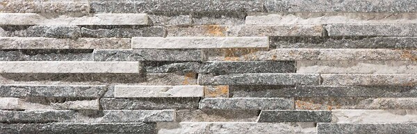 CERAM - Revêtement mural Behobia Gris - 17x52cm - large