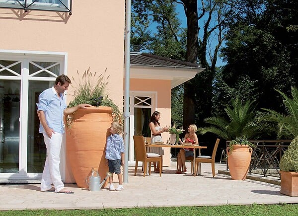 GARANTIA - Récupérateur d'eau Antik - Kit amphore - Terracotta - 250L - large