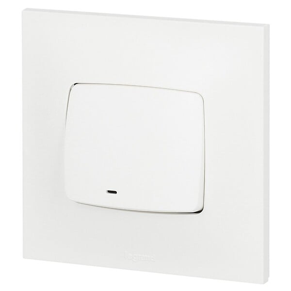 LEGRAND - Poussoir lumineux blanc - Neptune - 6A - large