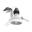 XANLITE - Lot de 5 spots LED encastrables blancs avec ampoules GU10 incluses, 5W chacun, 345 lm, blanc neutre, 4000K, angle 36°, têtes orientables, durée de vie 15000 h - vignette