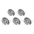 XANLITE - Lot 5 spots LED encastrables - GU10 - Blanc neutre 4000K 4W - vignette