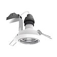 XANLITE - Lot de 5 spots LED encastrables blancs avec ampoules GU10 incluses, équivalent 50W, 345 lm, blanc neutre, 4000K, angle 36°, têtes orientables, classe énergétique A+, durée de vie 25000 h - vignette